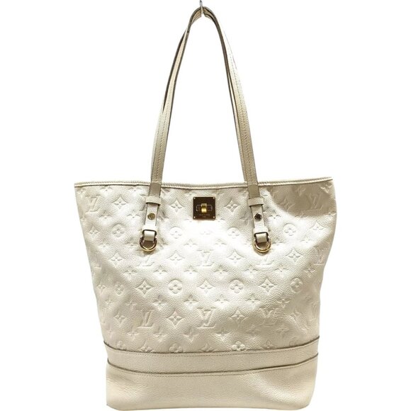 311668AR (X6) Louis Vuitton Tote Bag Citadine PM White Monogram Empreinte - Picture 1 of 12